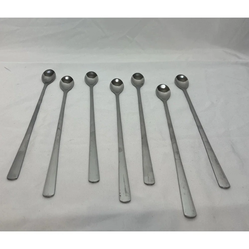 10.5-Inch Stainless‎ Steel Spoons- Ice Tea Spoons-Ice Cream Spoon- Mixed Drinks
